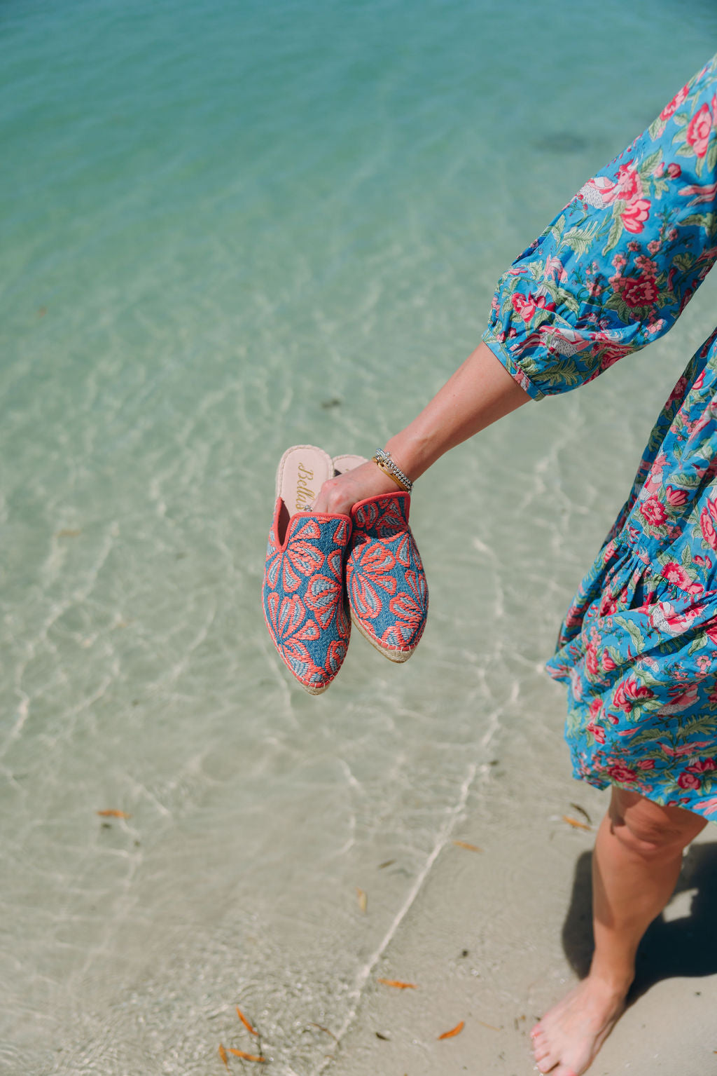 Coral Espadrilles Mules