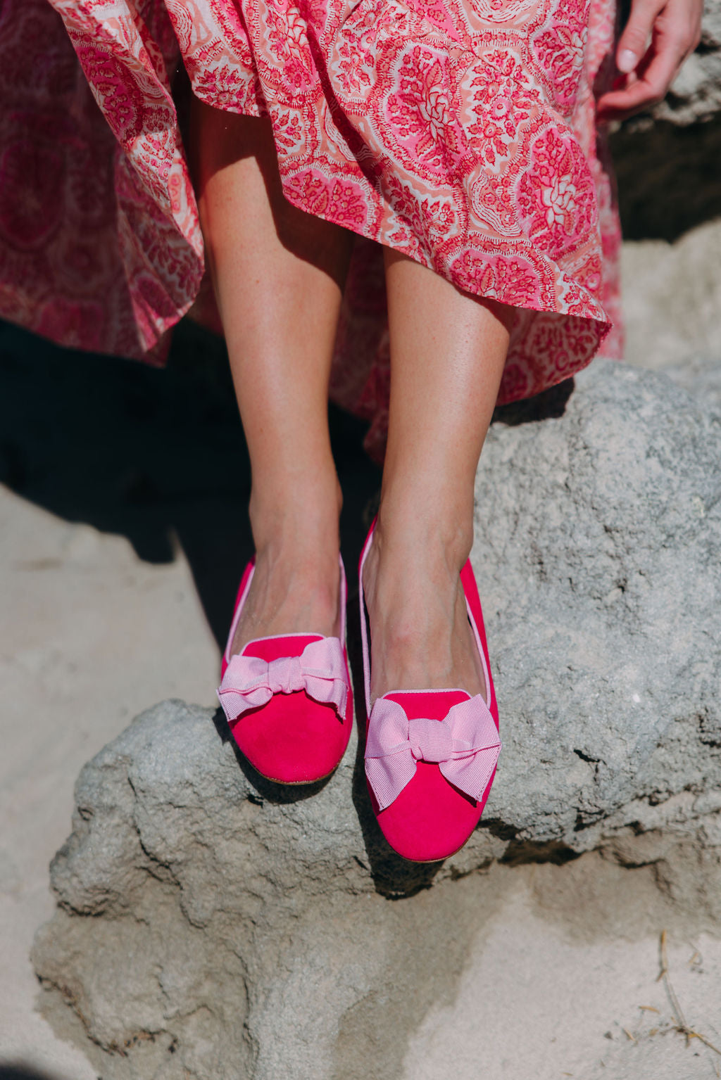 Fancy confetto bow loafers