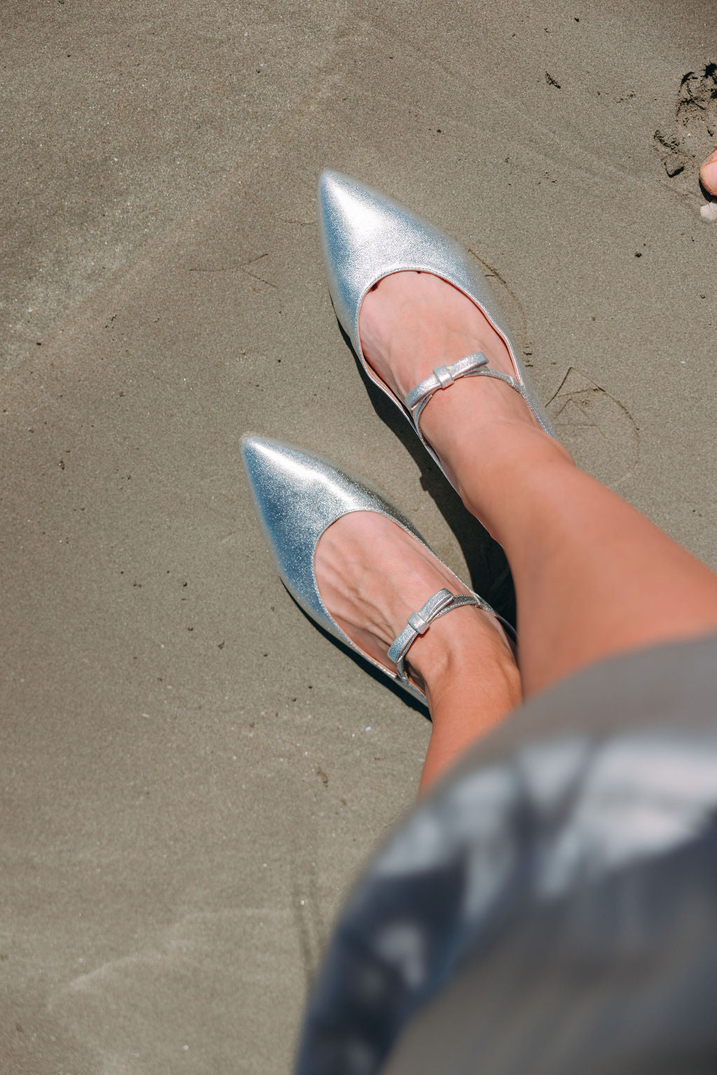 Berg Wash Argento Bow Mules