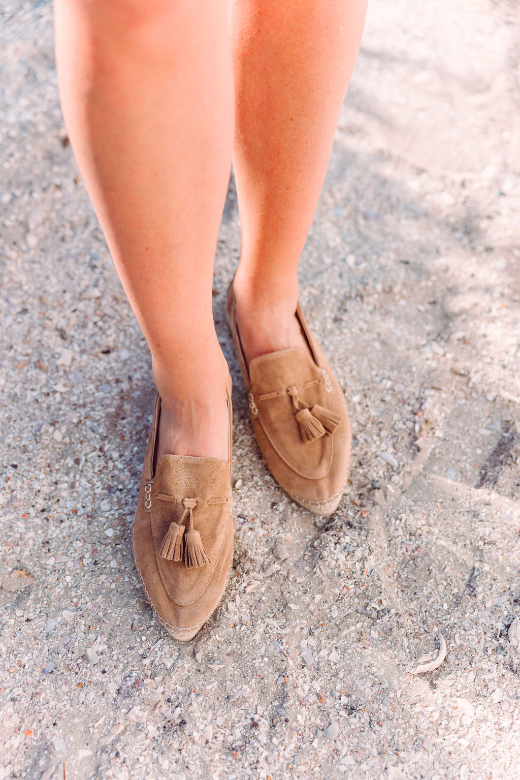Taupe Espadrilles Pointy (with tassel)