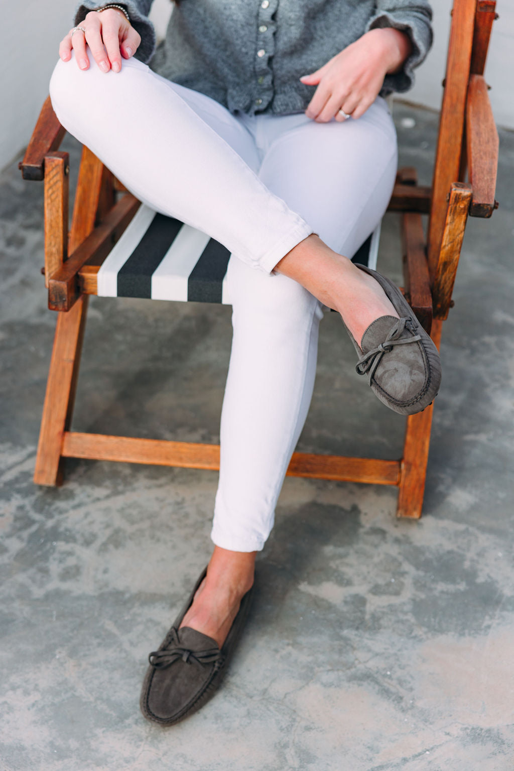 Cenere Moccasin mit Schleife
