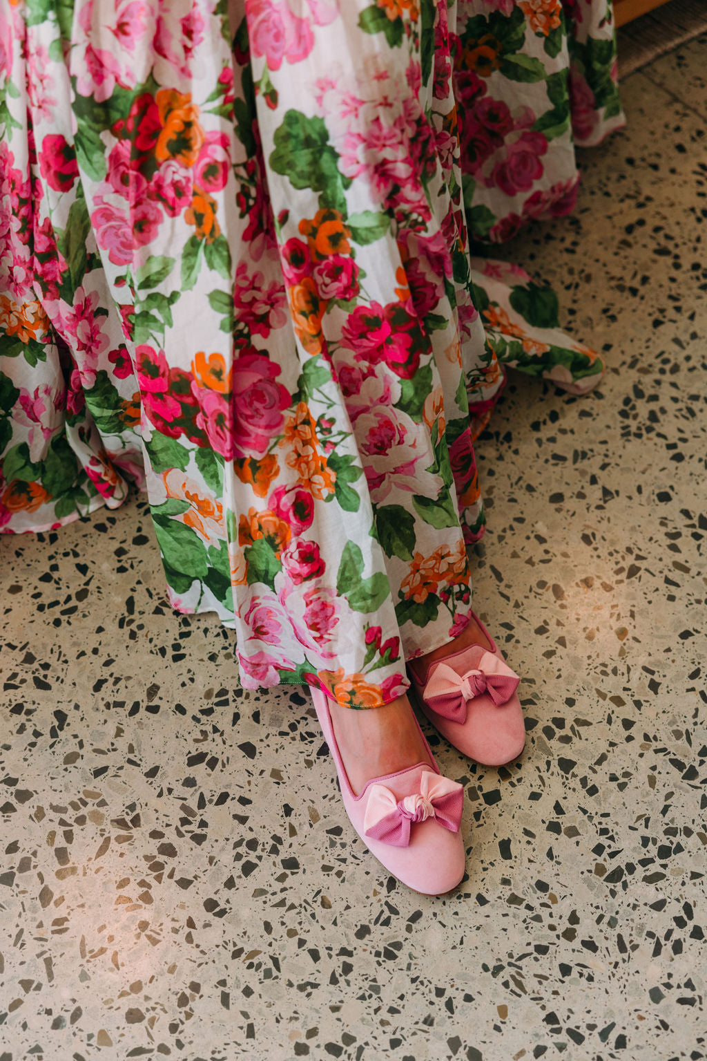 Pig Rose-Ortensia Schleifenloafer