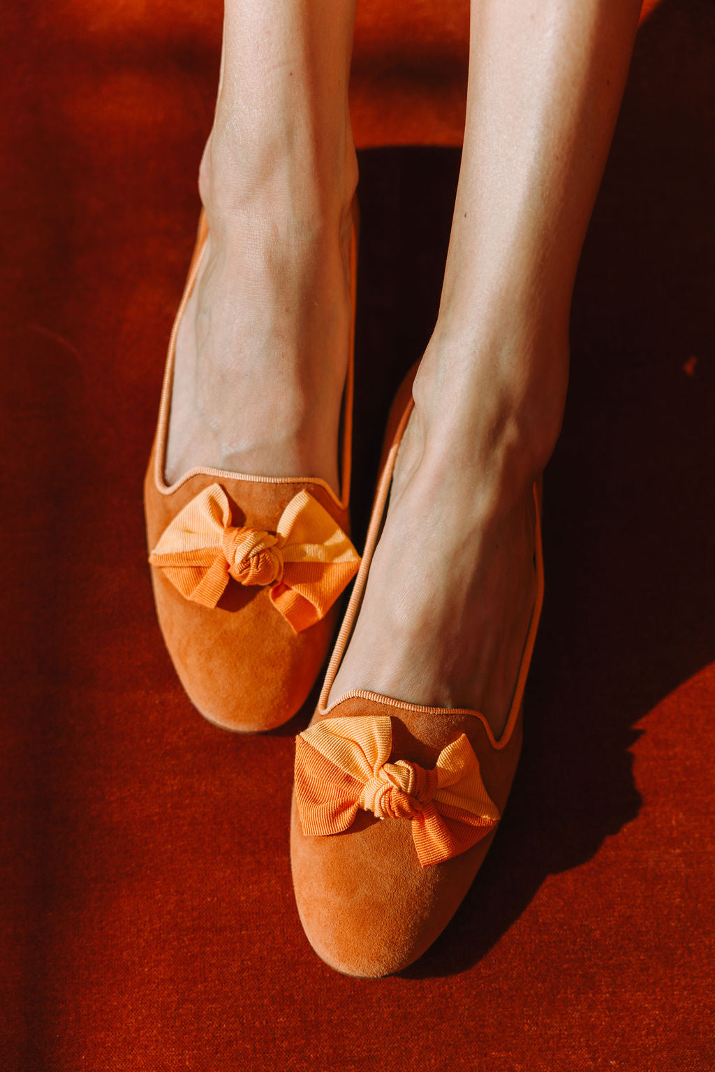 Amber-Zabaione Schleifenloafer