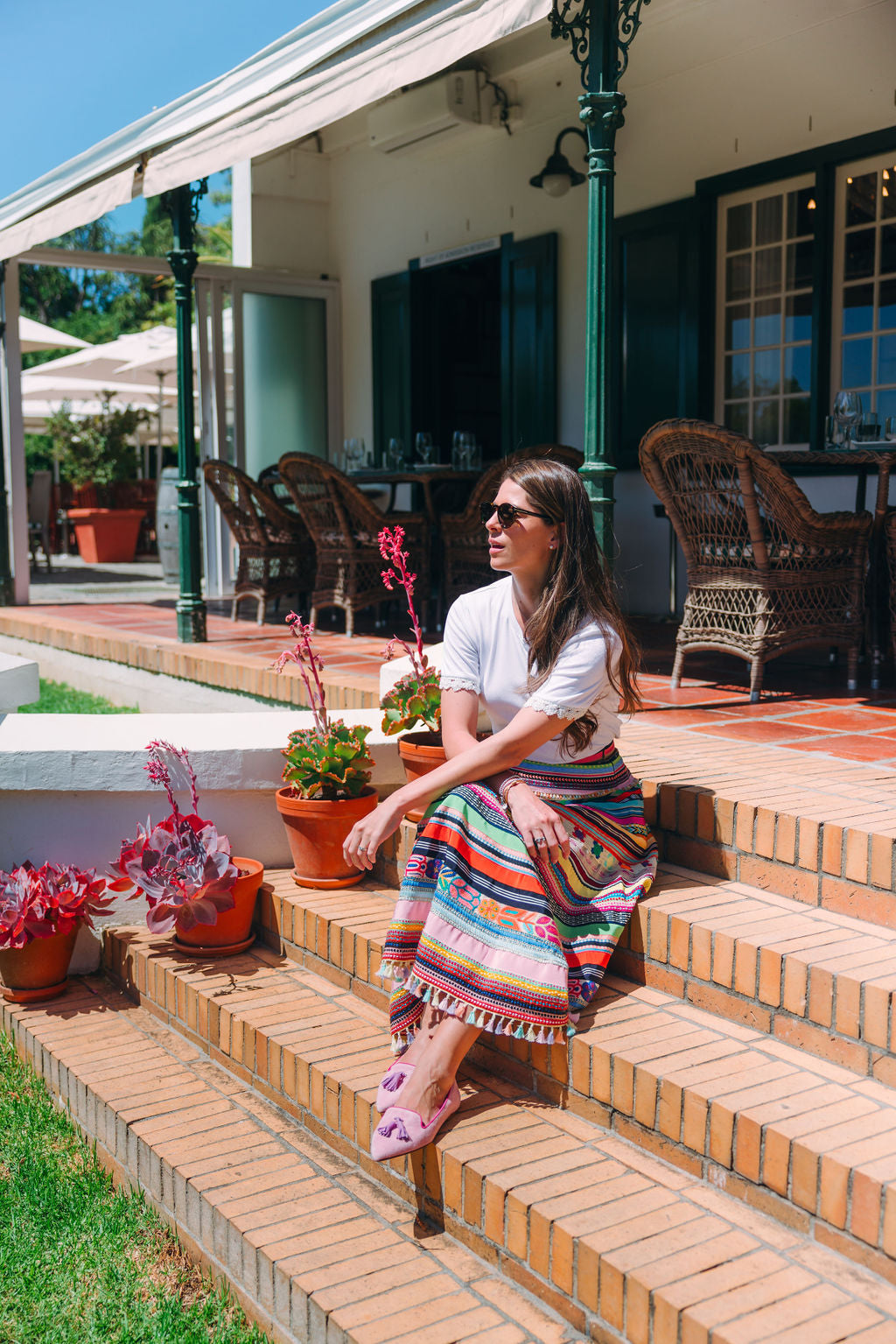 Pig Rose-Bouganville-Hot Pink Tasselloafer Pointy (kurzer Tassel)