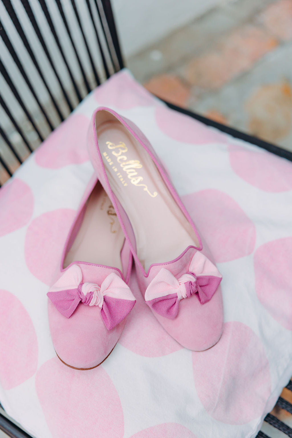 Pig Rose-Ortensia Schleifenloafer
