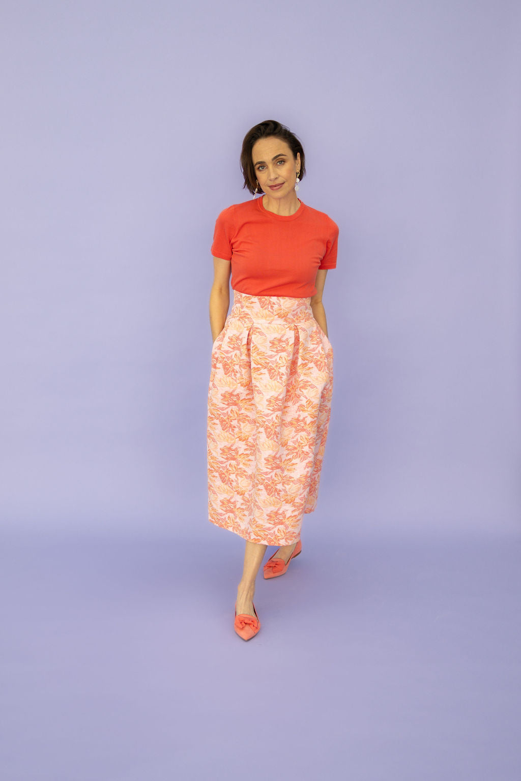 Rosso Pointy bow loafer
