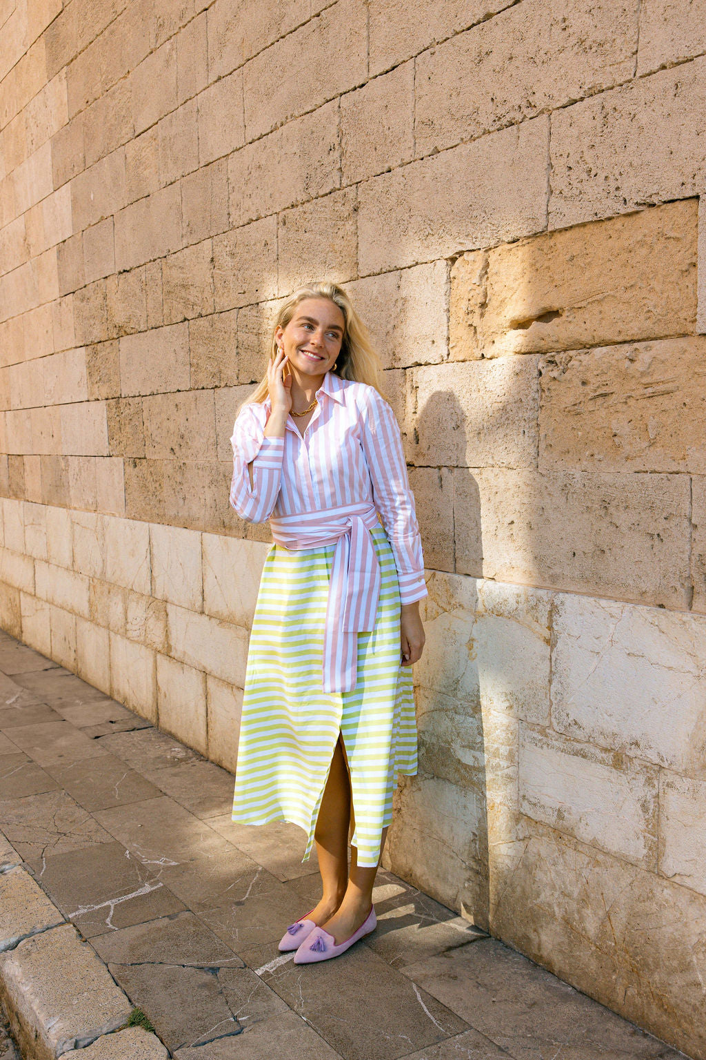 Pig Rose-Bouganville-Hot Pink Tasselloafer Pointy (kurzer Tassel)