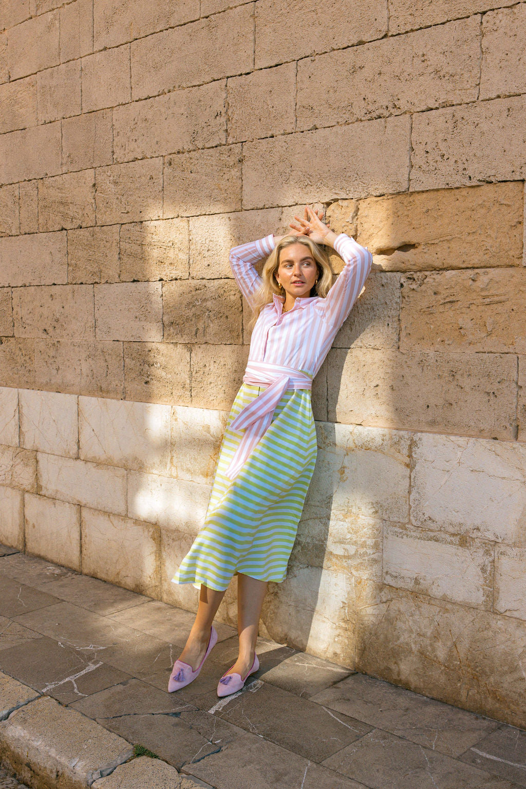 Pig Rose-Bouganville-Hot Pink Tasselloafer Pointy (kurzer Tassel)