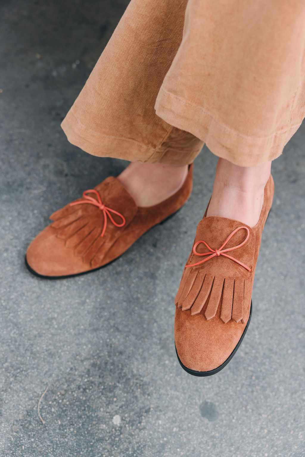 SHOOTINGSCHUH Bruciato Fringe Bowtie Loafer 41