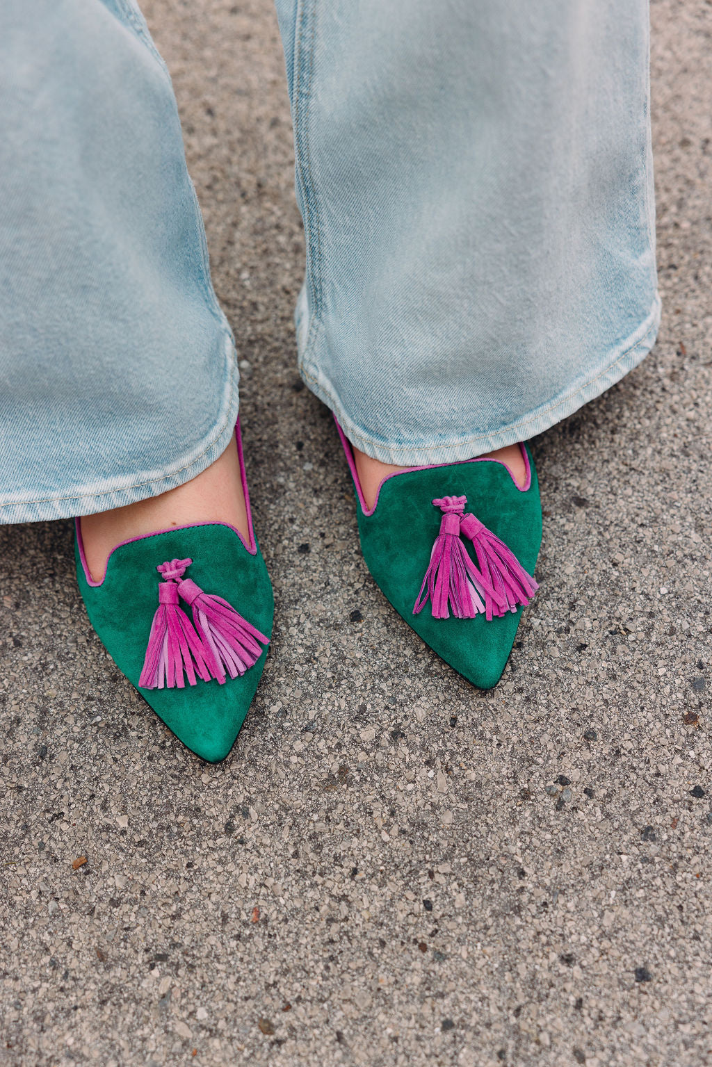 Amazon-Orchidea Tasselloafer Pointy (langer Tassel)