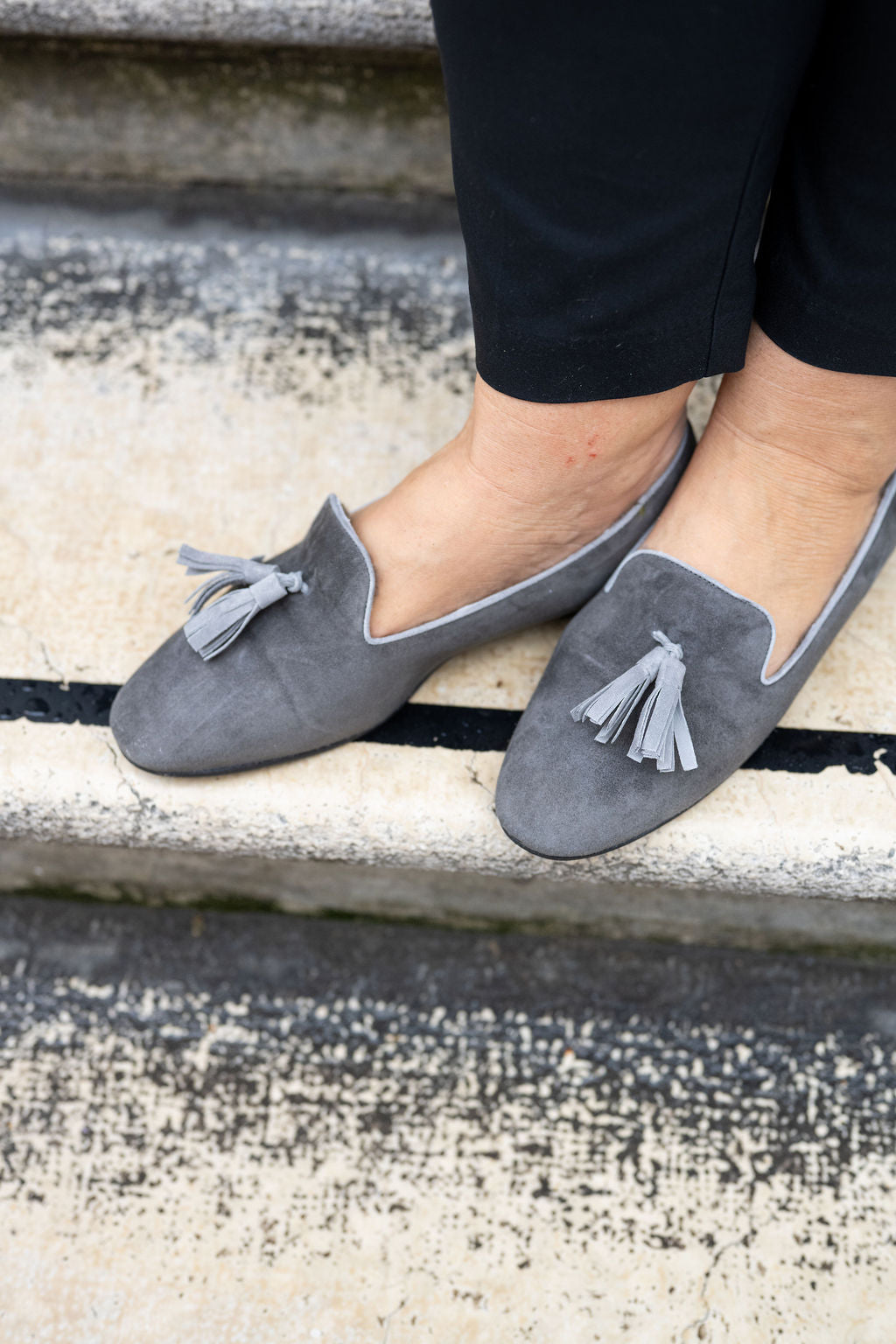 SHOOTINGSCHUH Antracite-Grigio Tasselloafer gefüttert 41