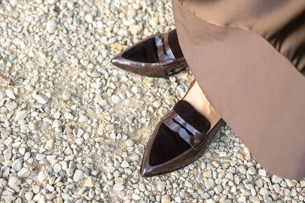 T.Moro Lack Velvet Pointy