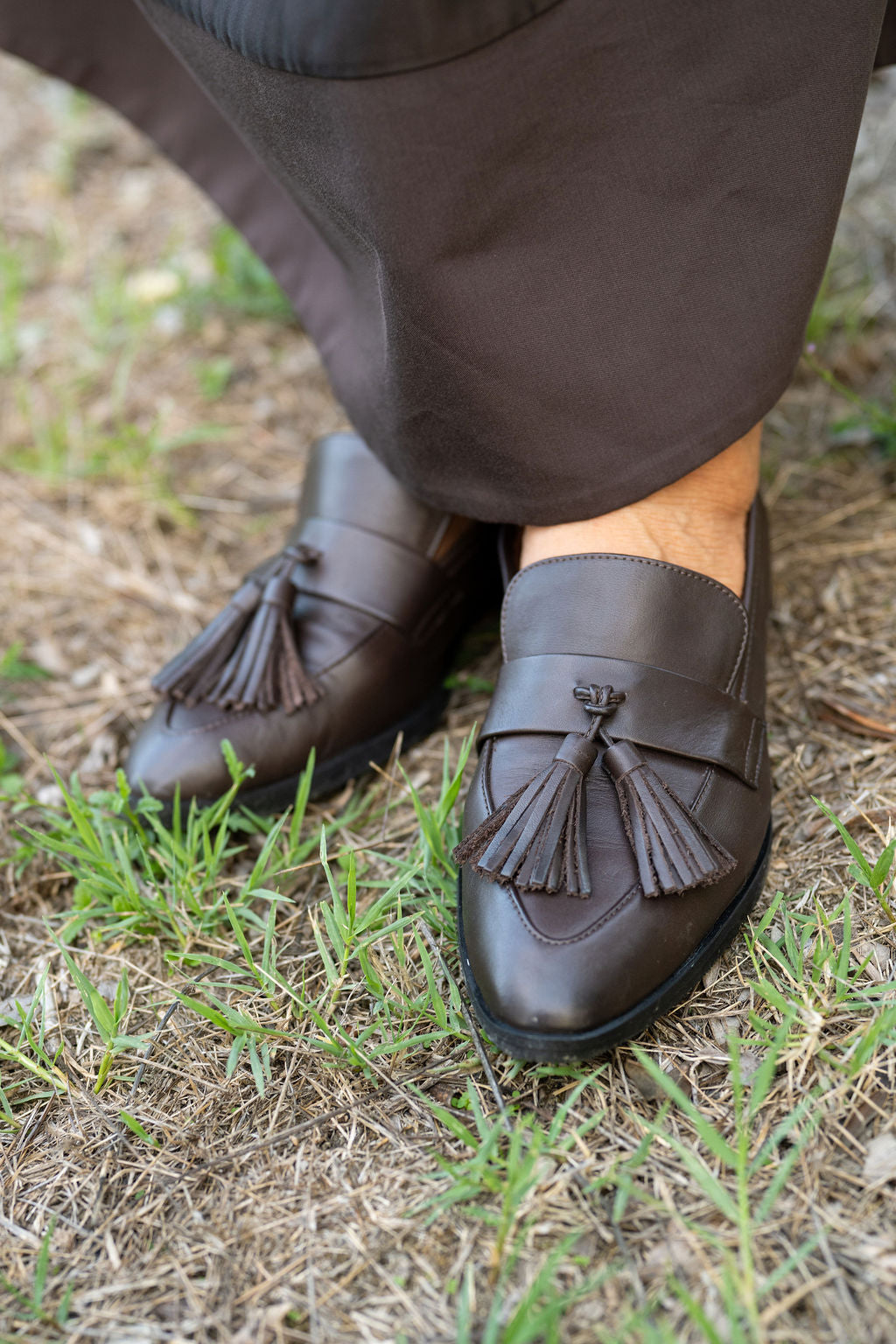 SHOOTINGSCHUH Ebano Deluxe Tasselloafer Pointy Glossy 41