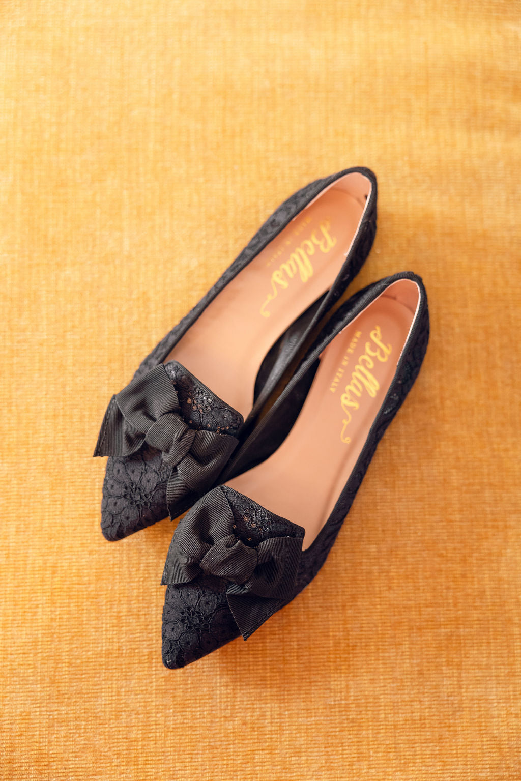 Nero Lace Schleifenloafer Pointy