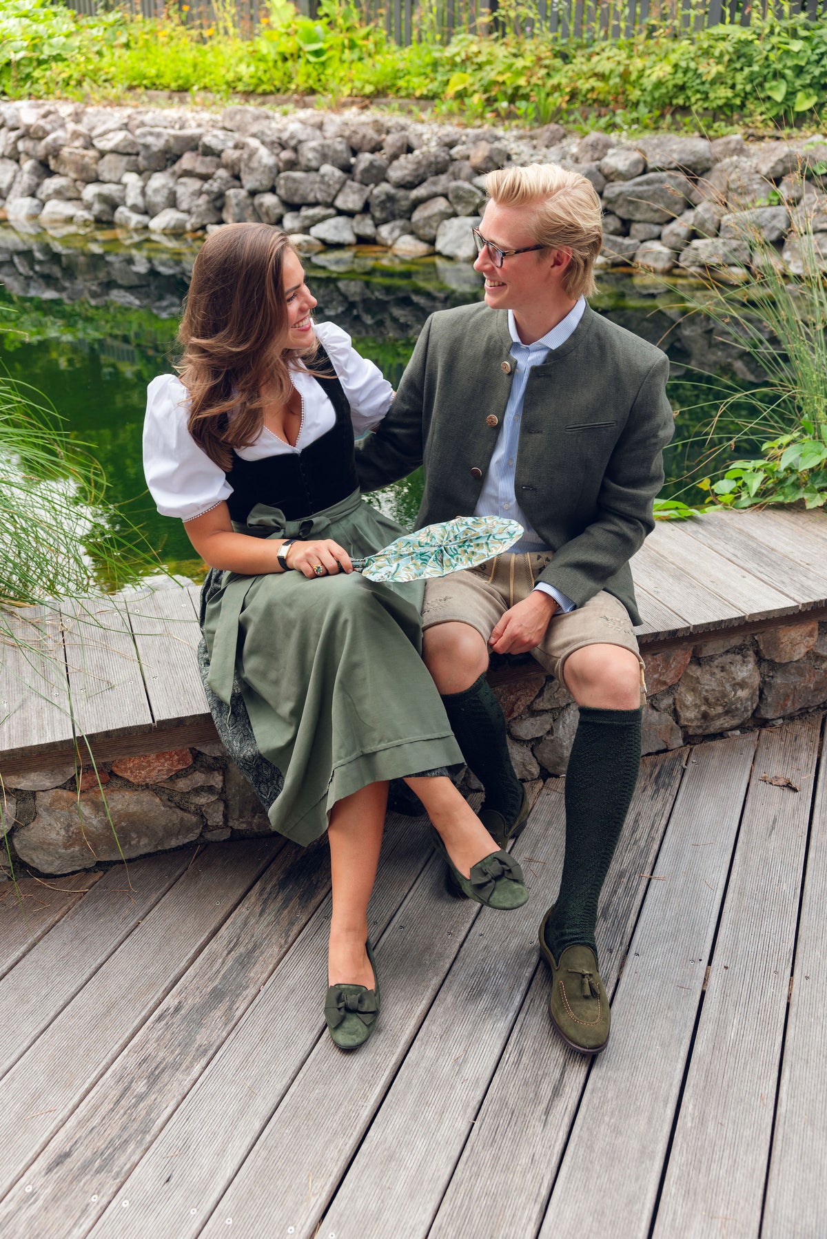 Selvatico-Loden Schleifenloafer
