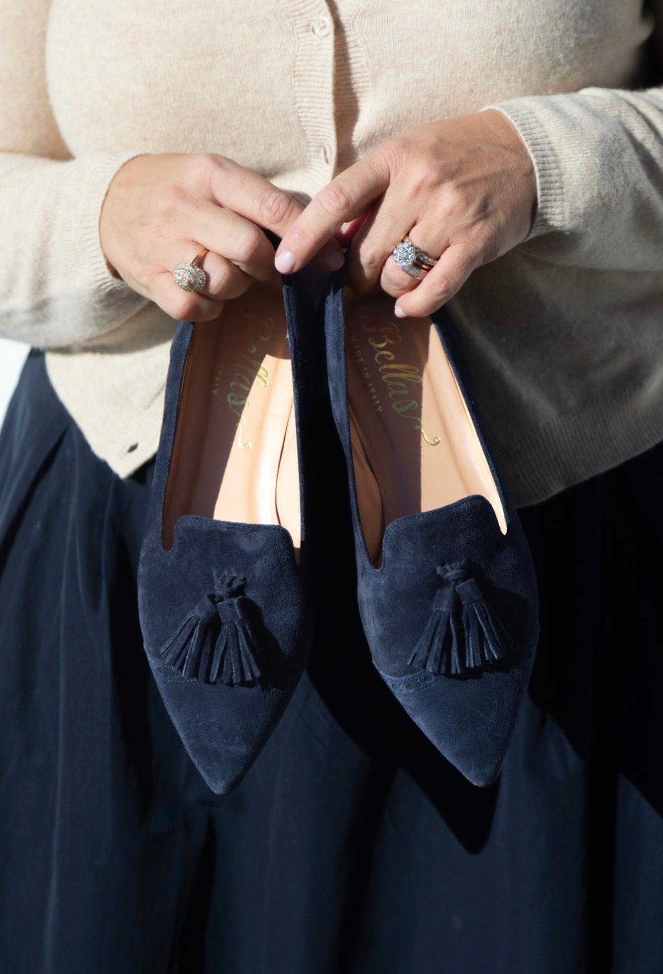 Bleu Budapester Tasselloafer Pointy