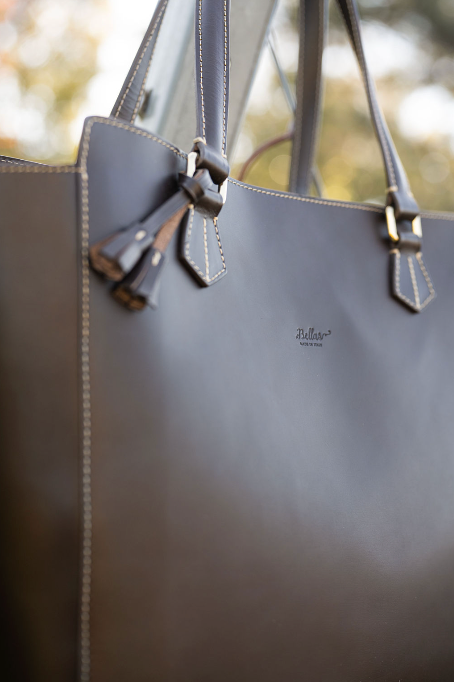 Bellas Shopper Dark Brown Large