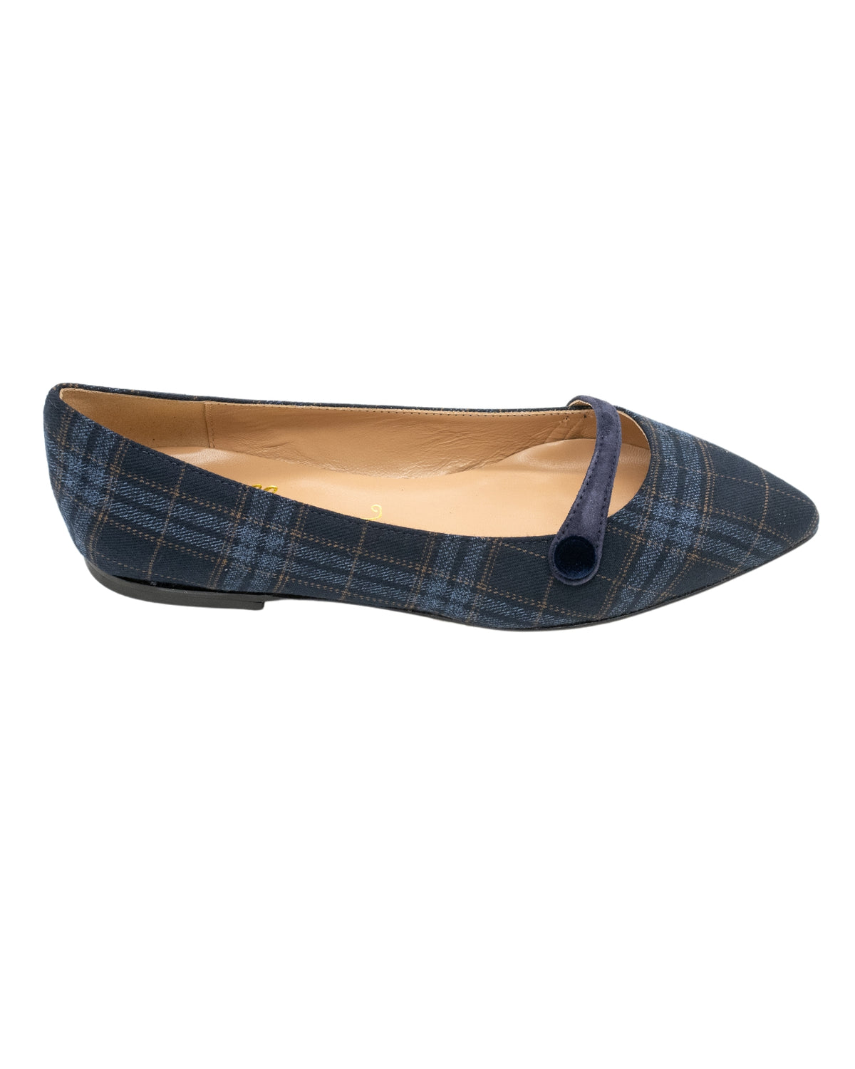 Blu-Marrone Karo Mary Jane Pointy
