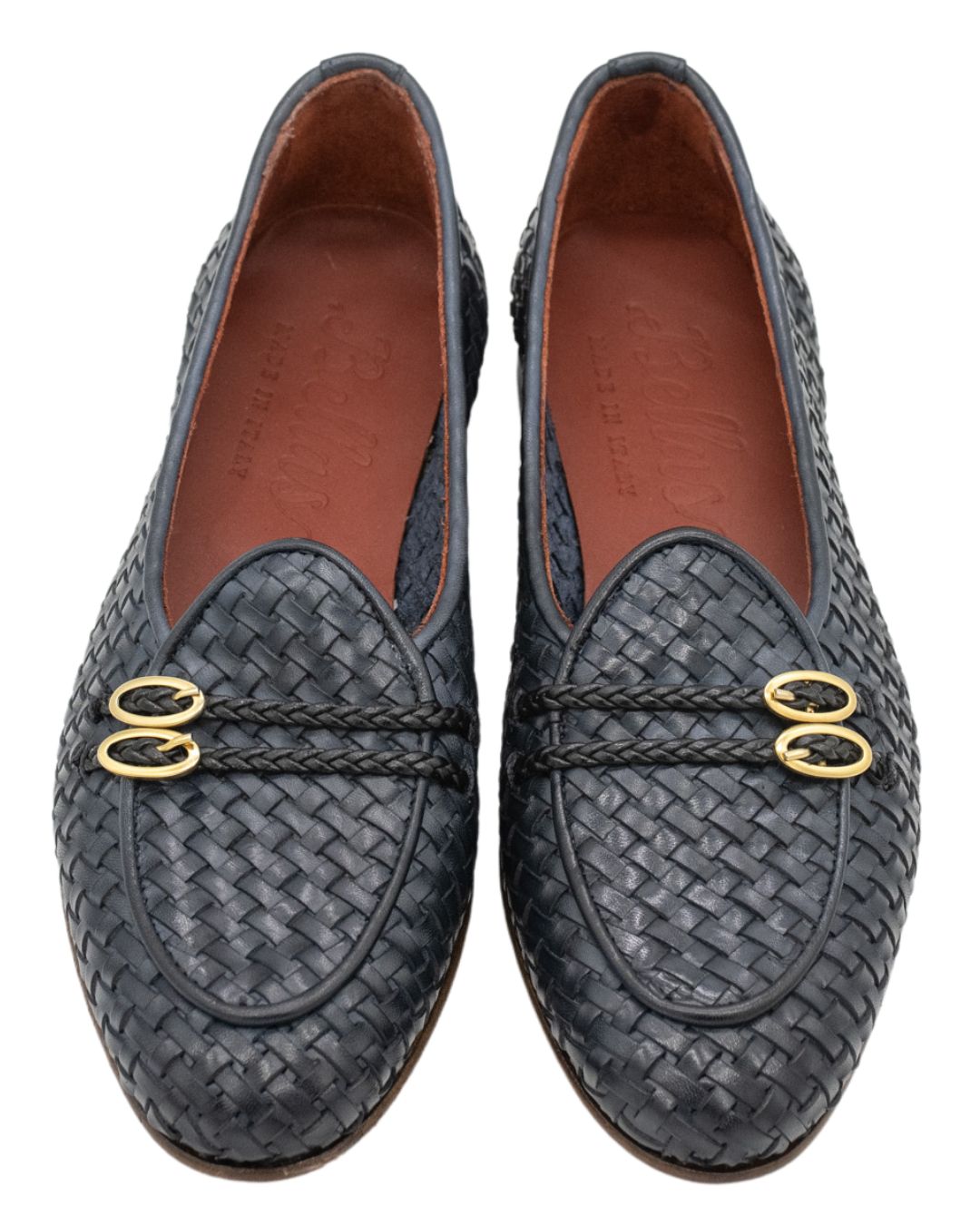 SHOOTINGSCHUH Blu Woven Buckle Loafer 41.5
