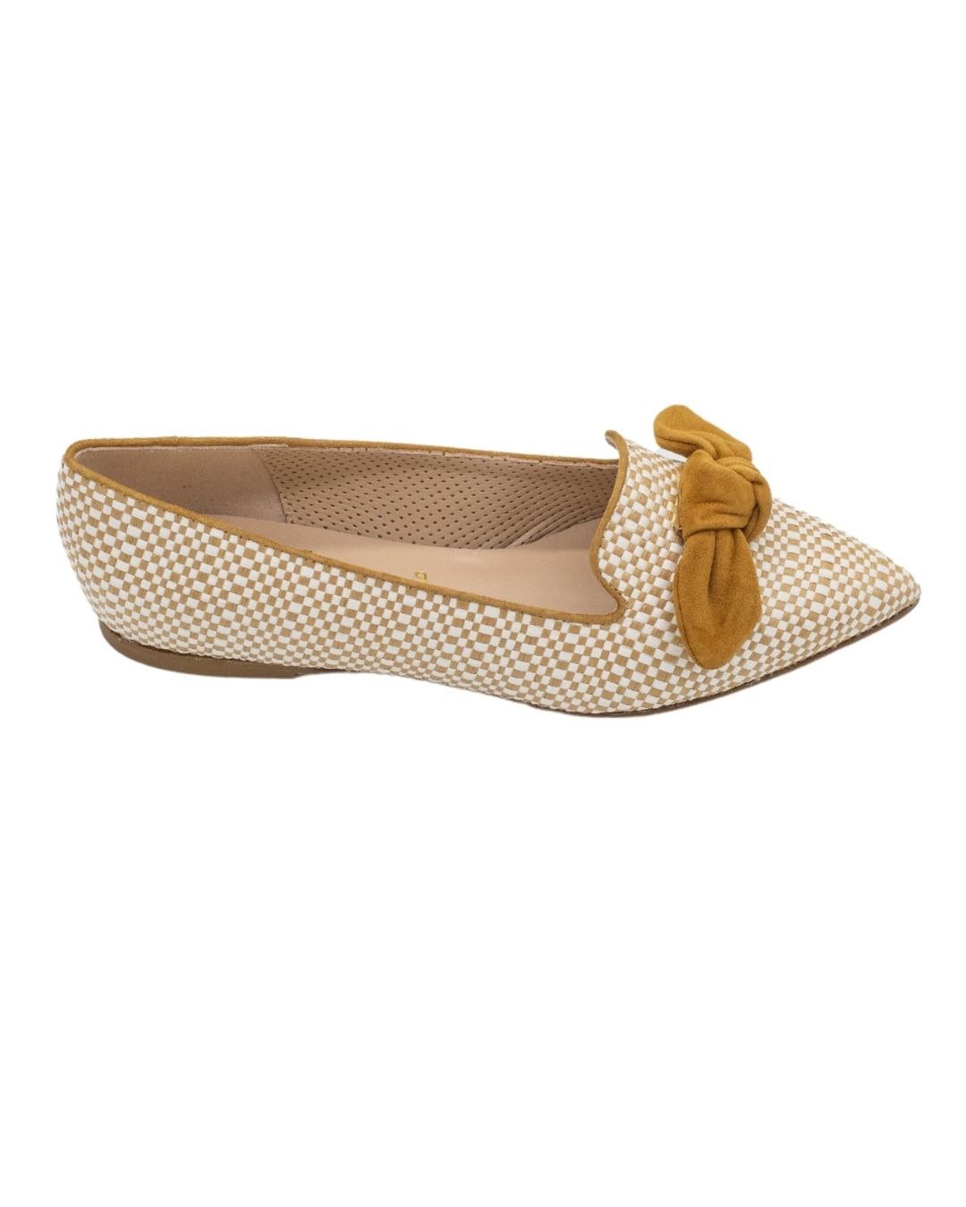 Canguro Raffia Bow Loafer Pointy