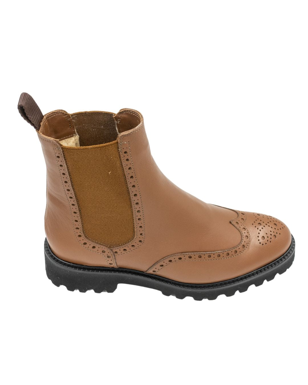 Caramello Budapester Stiefelette gefüttert