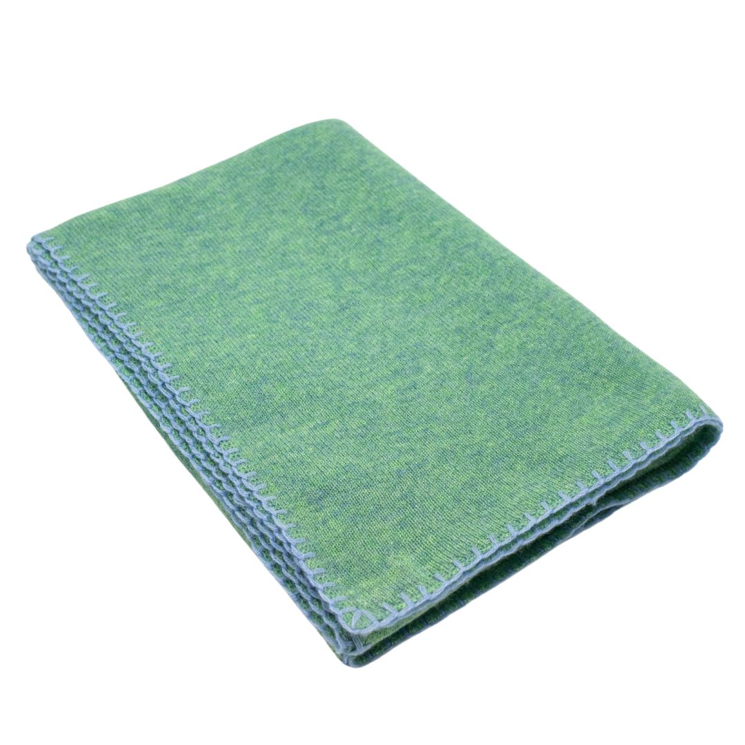 Cashmere scarf Neptune Green - Cerulean