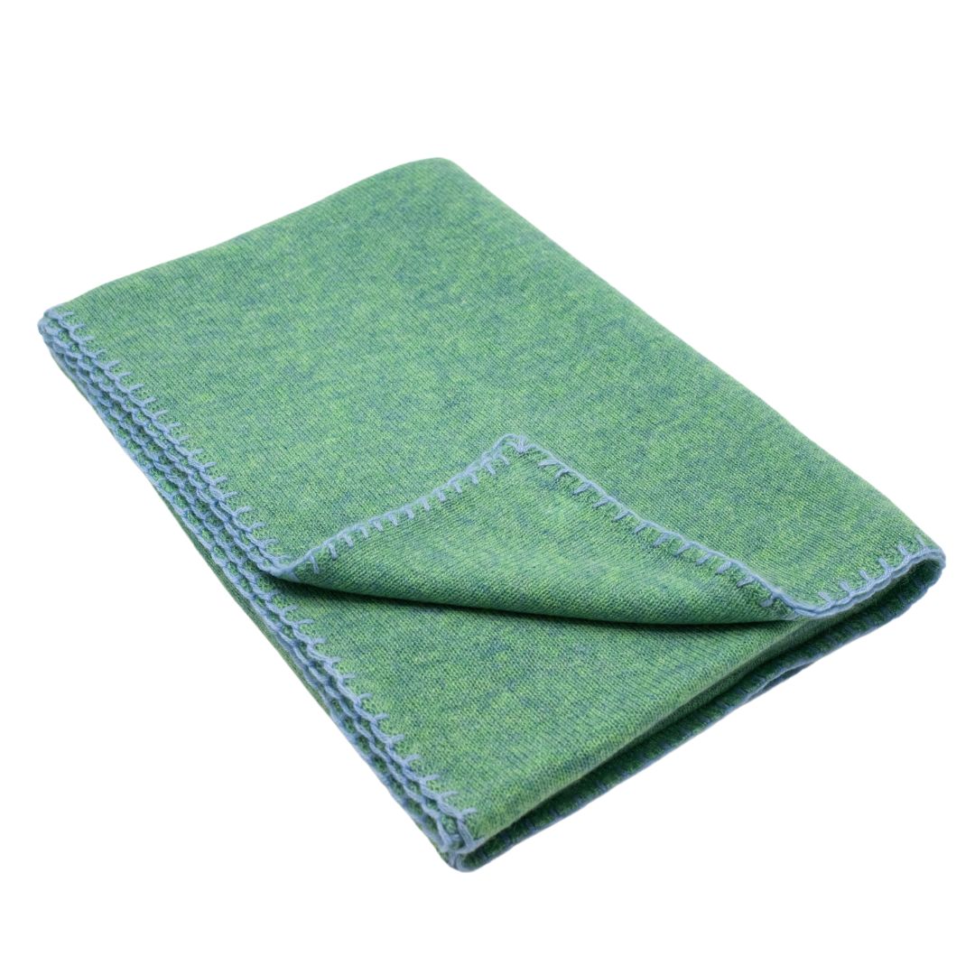 Cashmere scarf Neptune Green - Cerulean