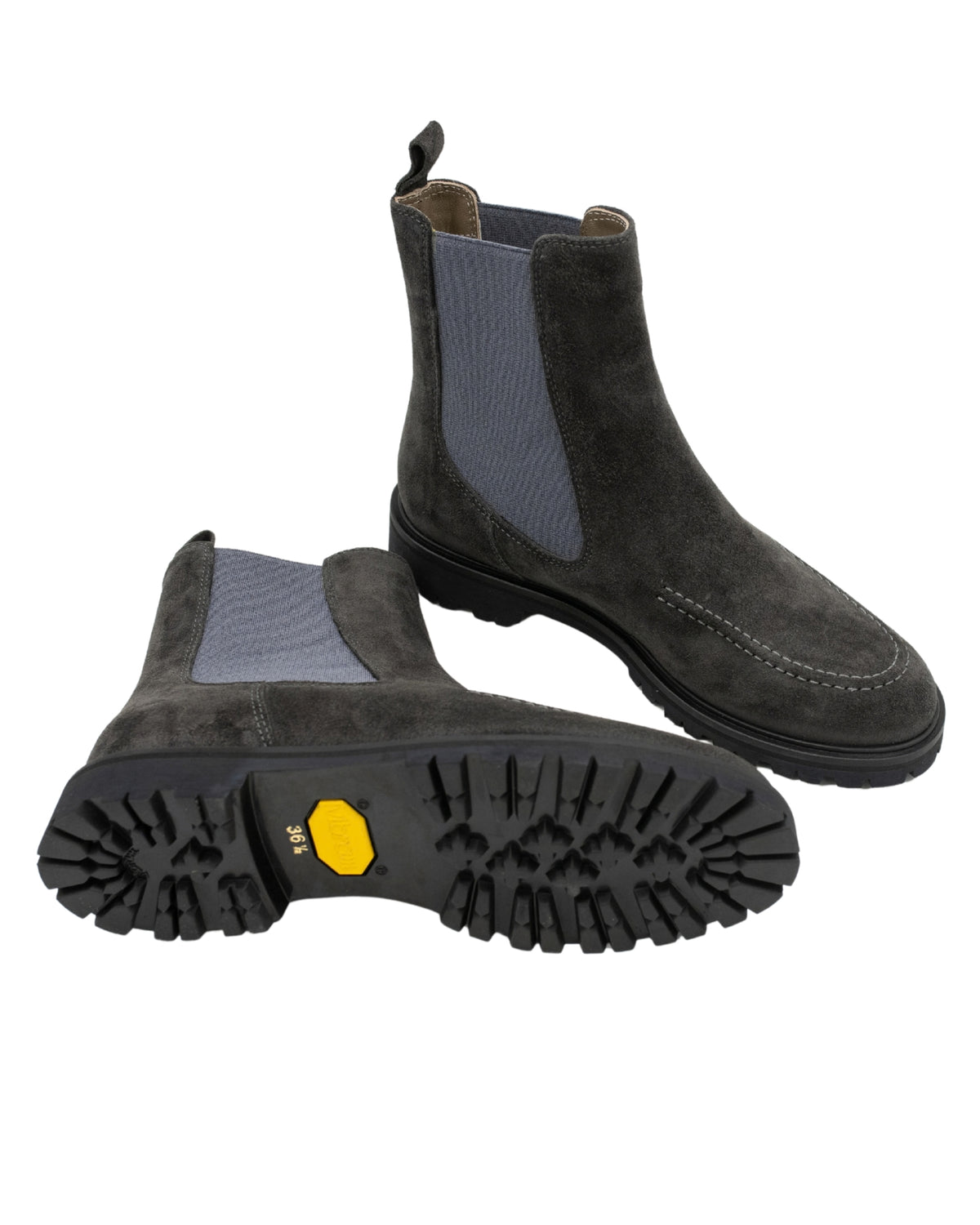 Ematite-Smoke Chelseaboots gefüttert