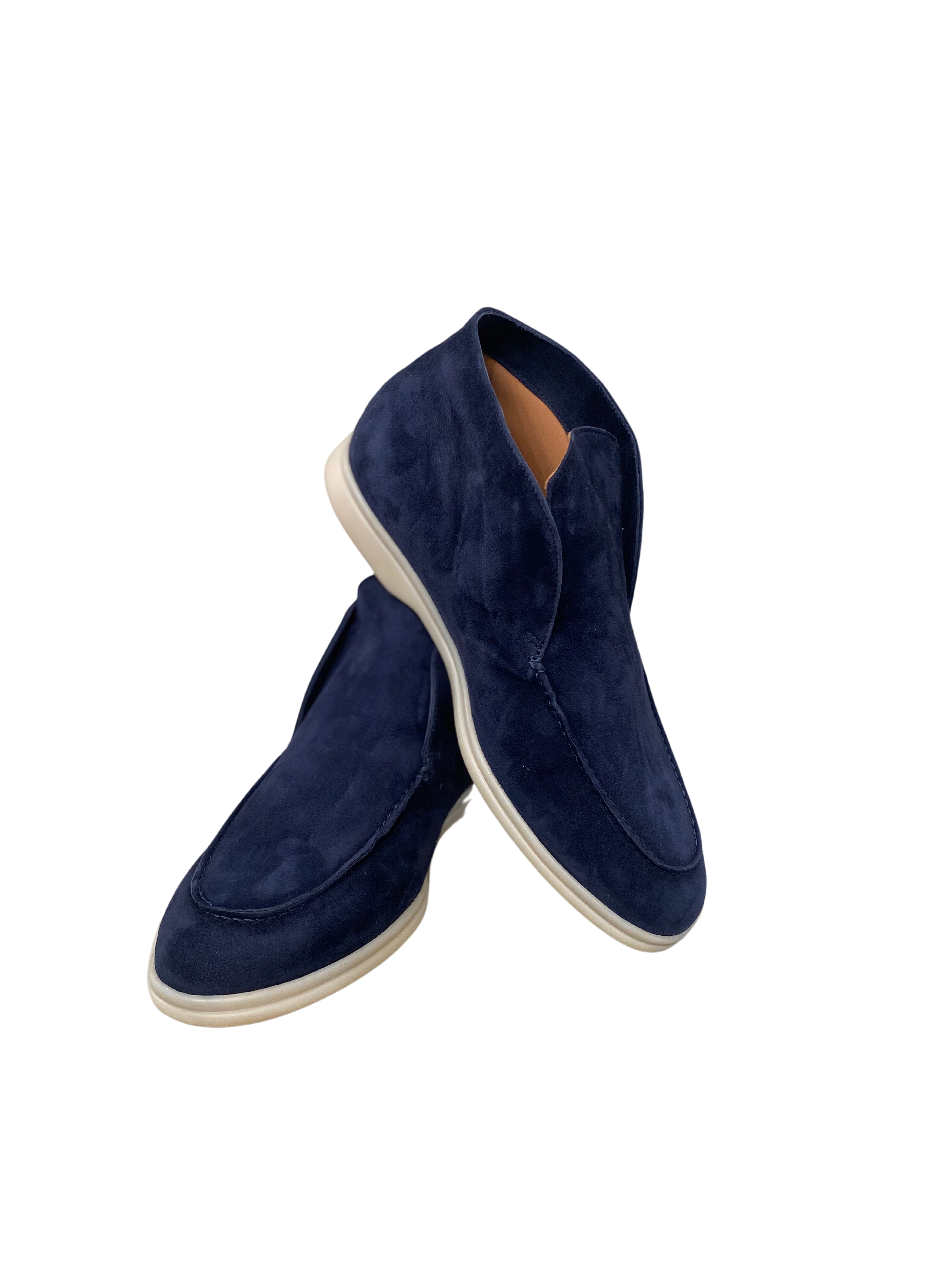 Herren Ankle Loafer open walk Navy