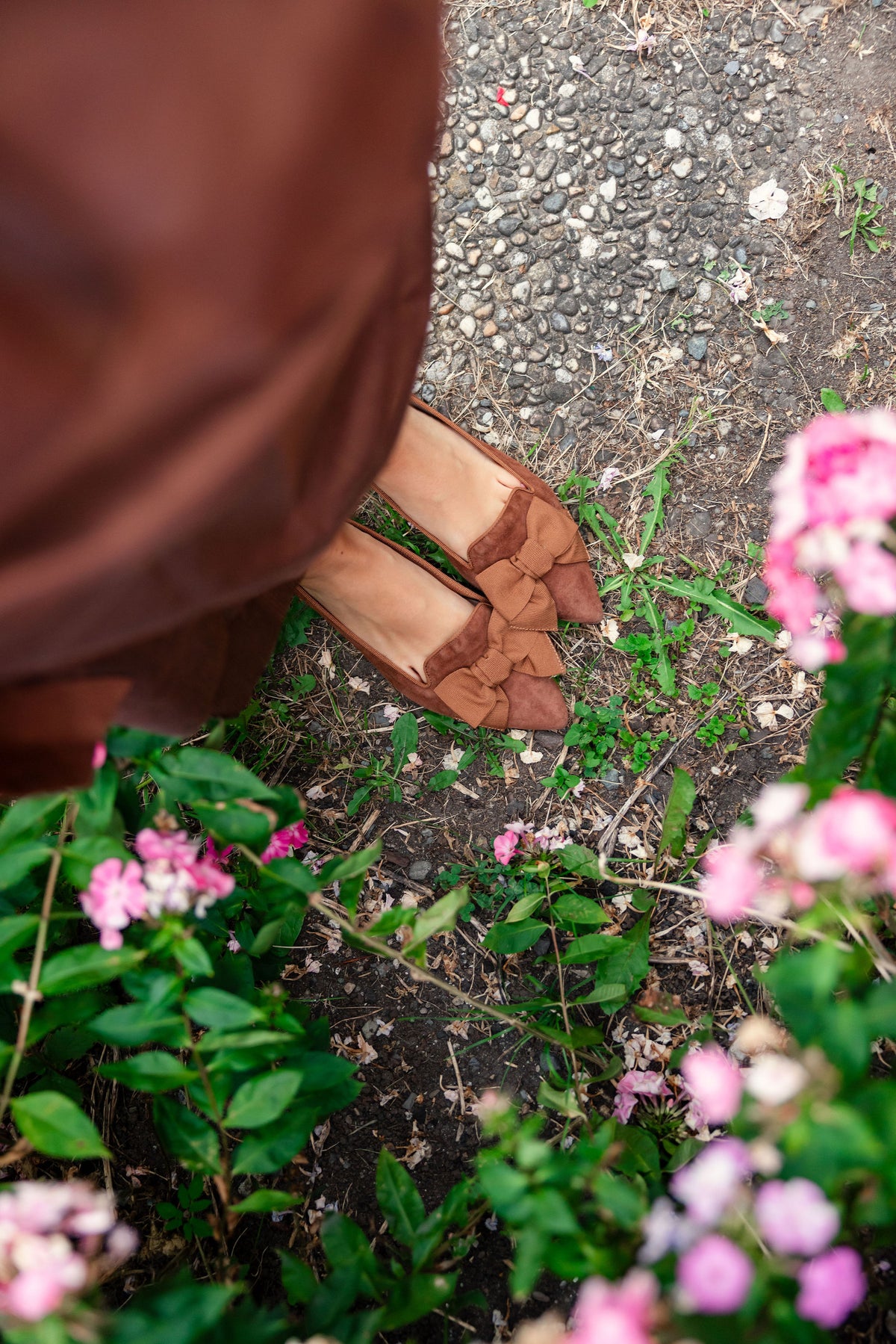 SHOOTINGSCHUH Russet-Camoscio Schleifenloafer Pointy 41