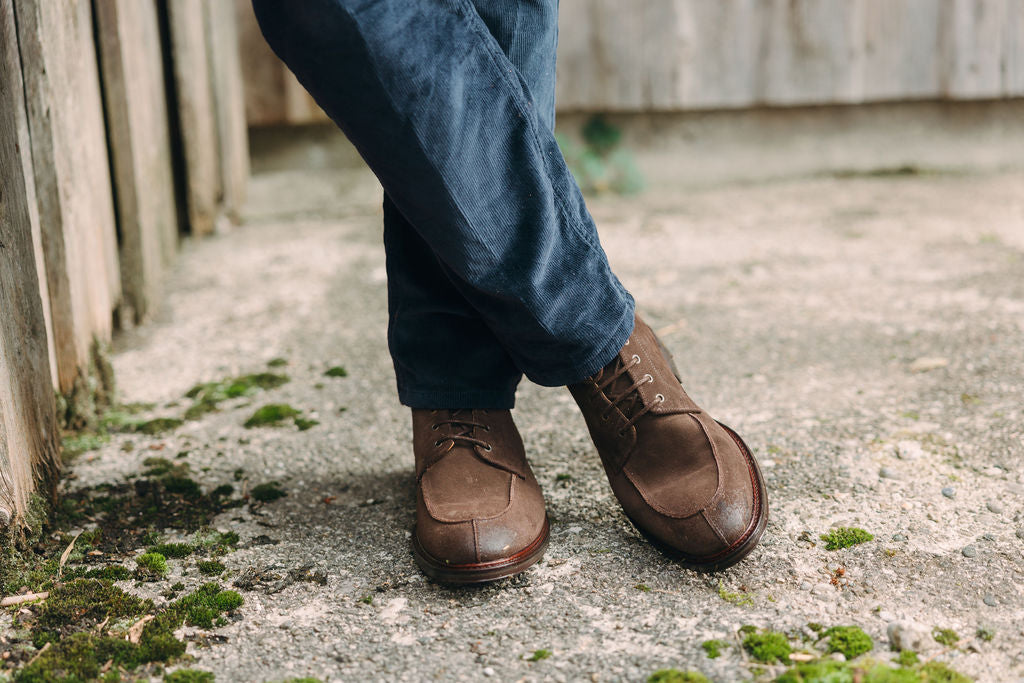 Herren Schnürboots Suede Brown