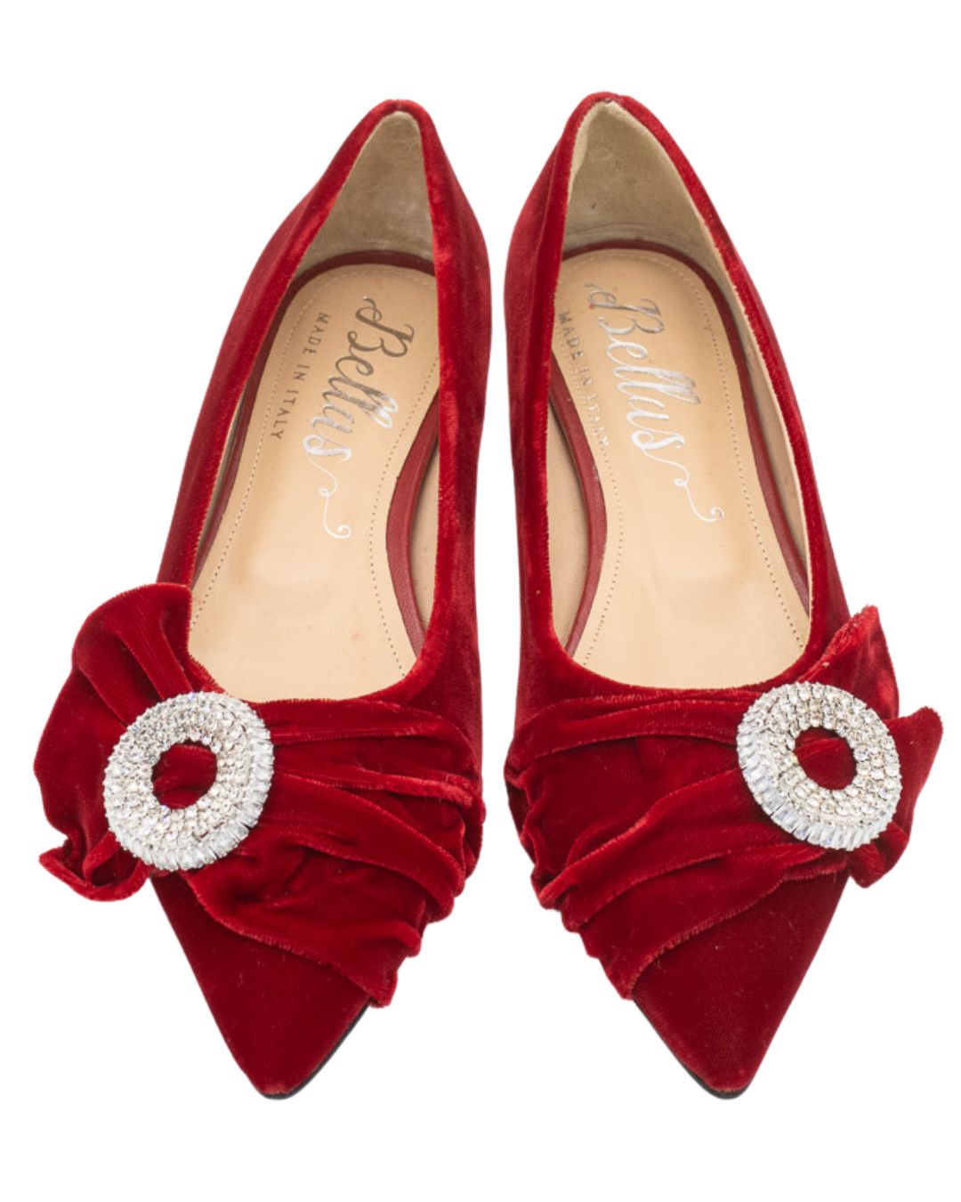 Festive Fiocco-Rosso Schleifenloafer Pointy