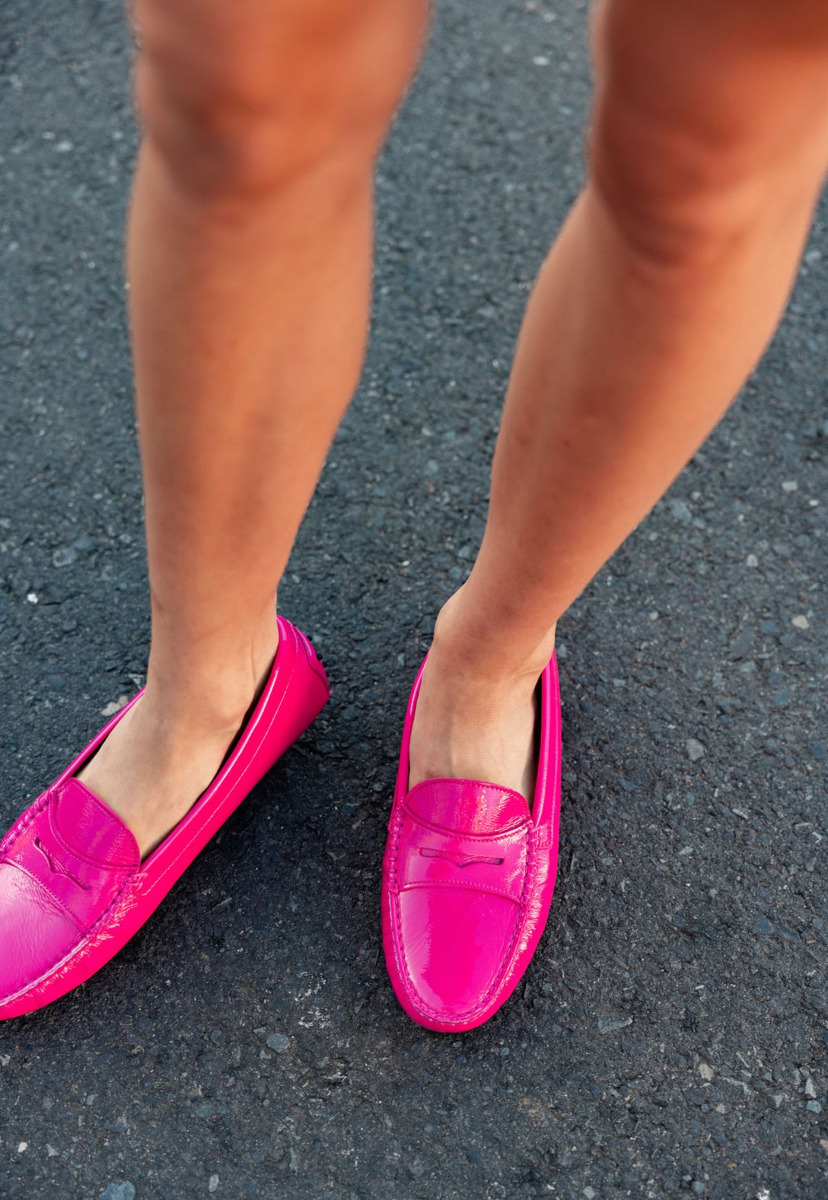 Moccasin Lack Fuxia
