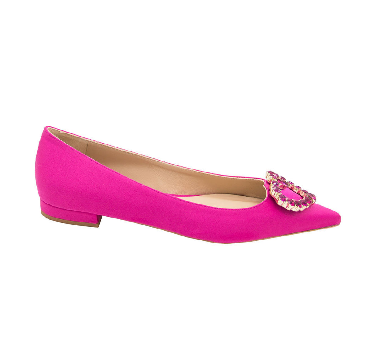 Pointy Raso Fuxia Heart