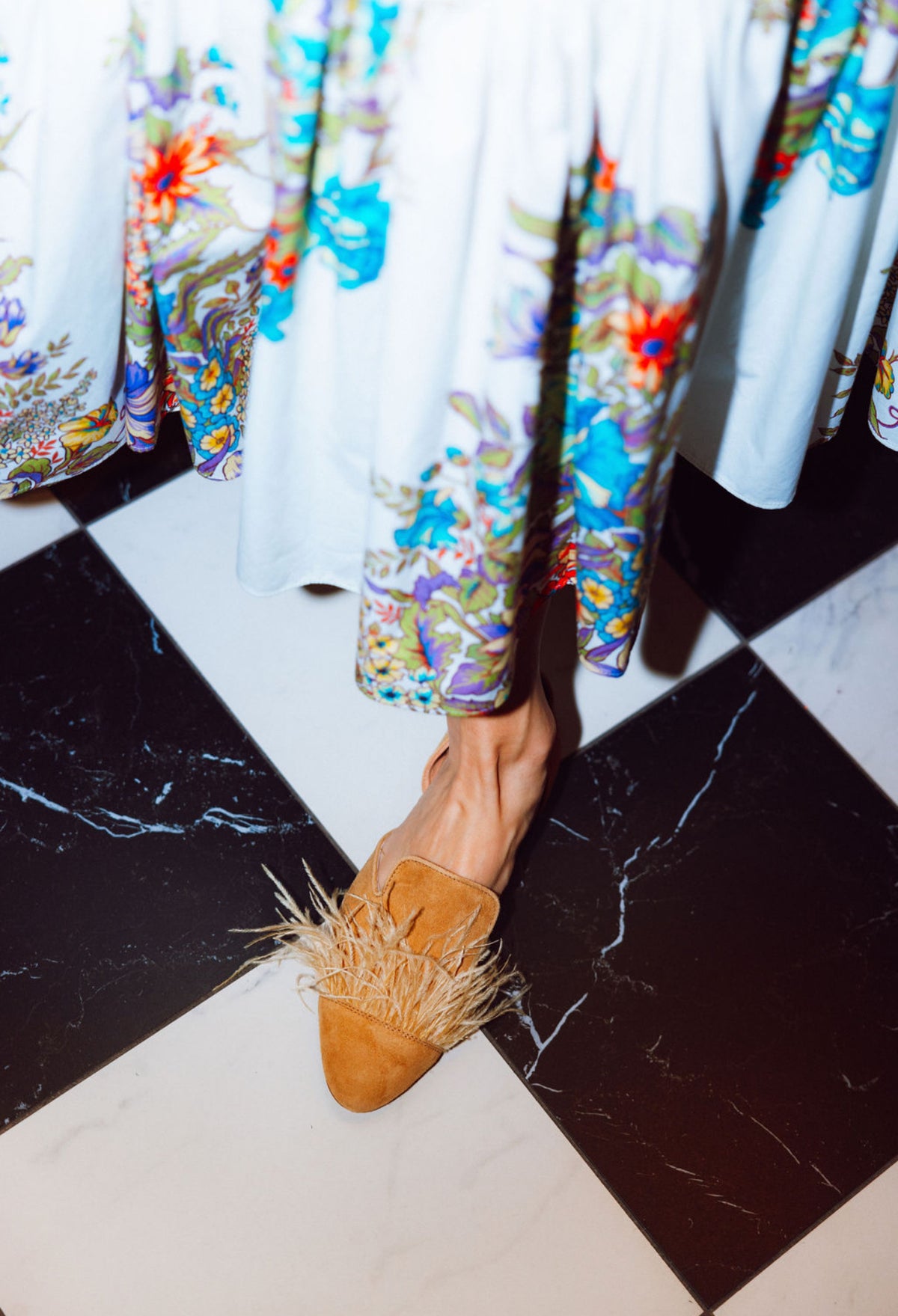 Summer Cuoio feathers