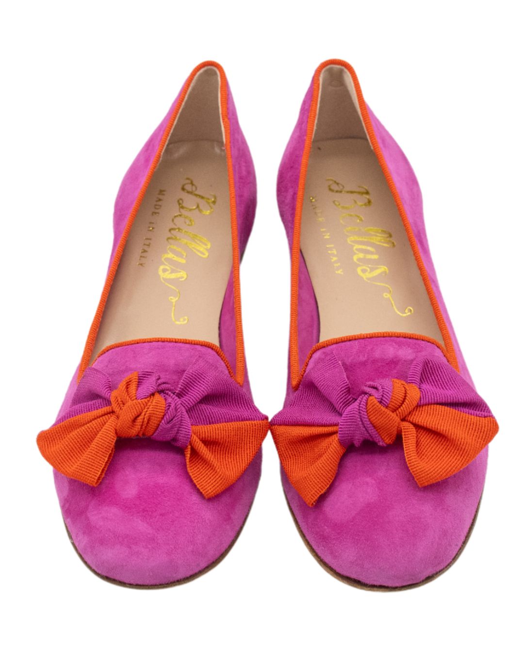Hot Pink-Arancio Schleifenloafer