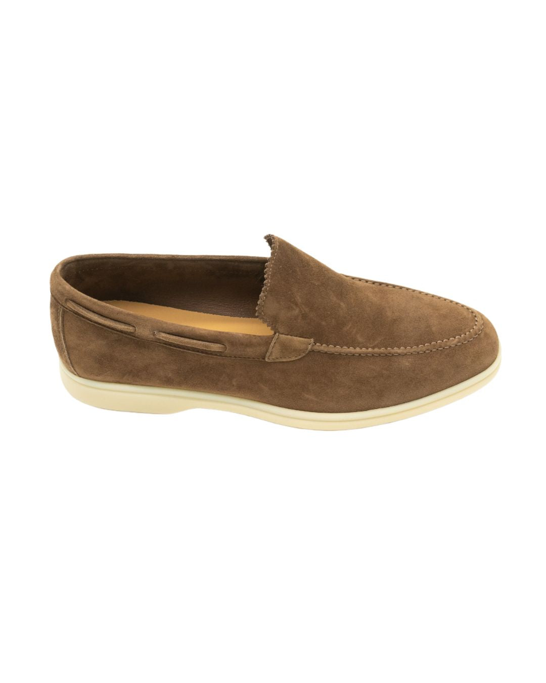 Herren Yachtslipper Marrone beige Sohle