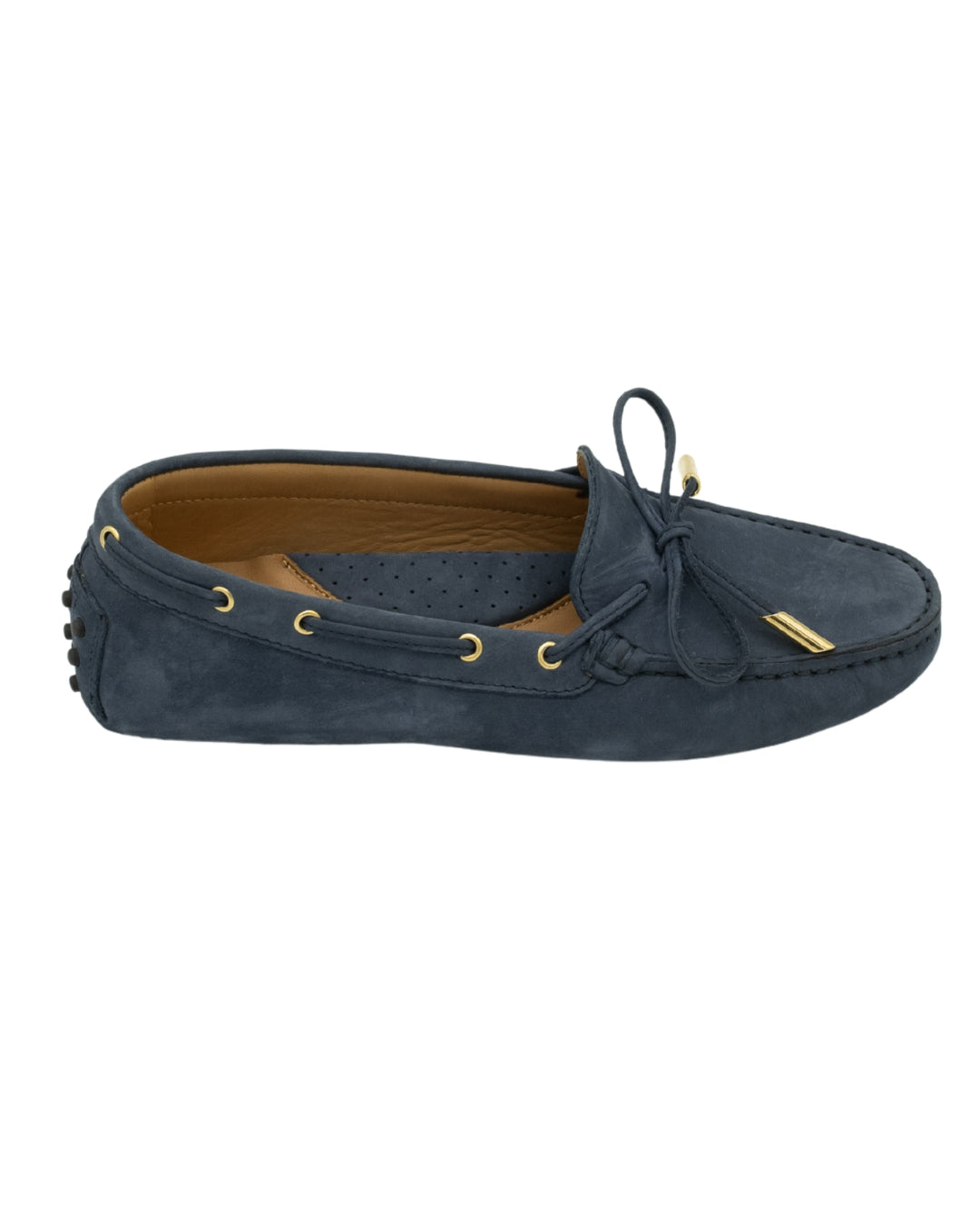 Moccasin Nabuk Blu