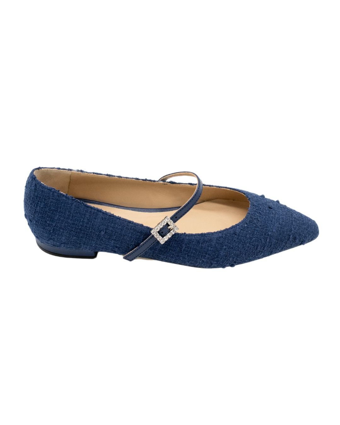 SHOOTING SHOE Navy Mary Jane Tweed 39