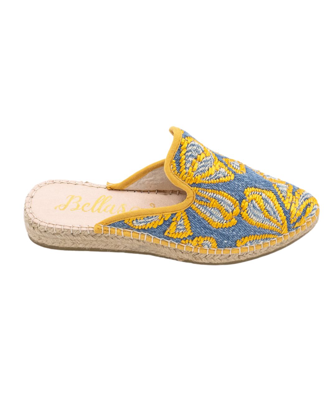 Gold Espadrilles Mules