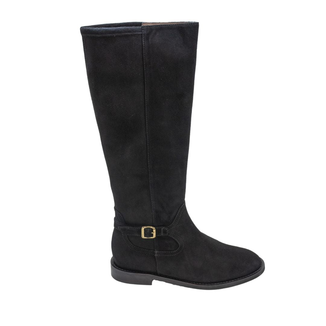 Boots Suede Stivali Nero