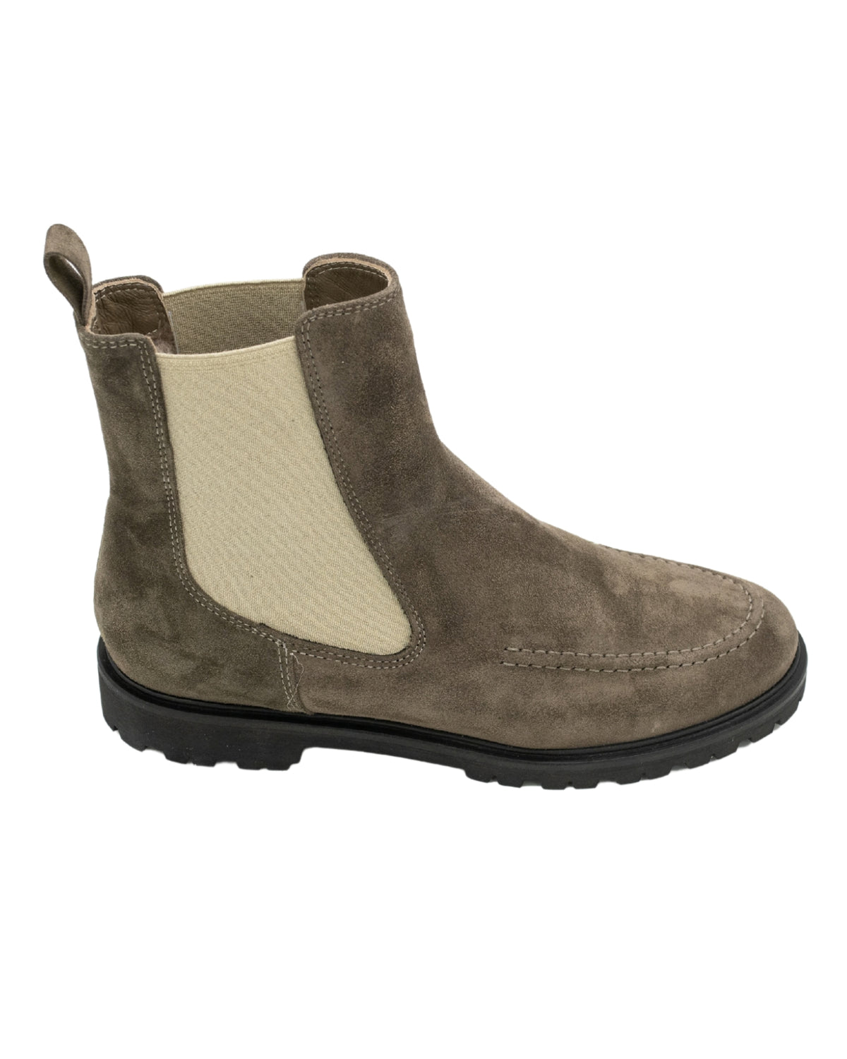 Taupe-Sand Chelseaboots gefüttert