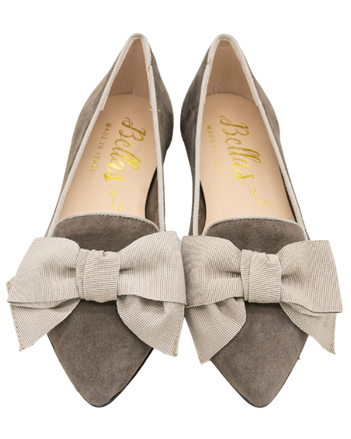 Tortora-Cenere Schleifenloafer Pointy