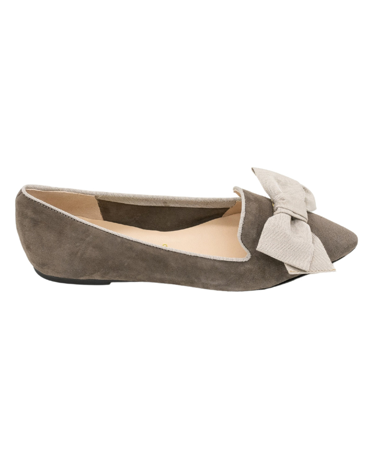 Tortora-Cenere Schleifenloafer Pointy