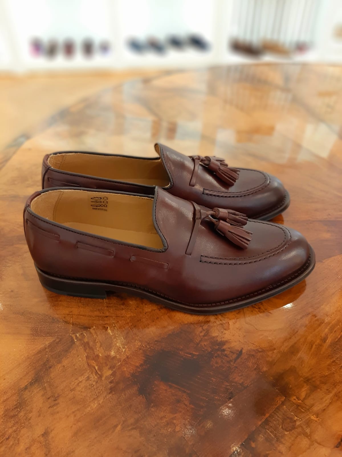Herren Tasselloafer Bordo