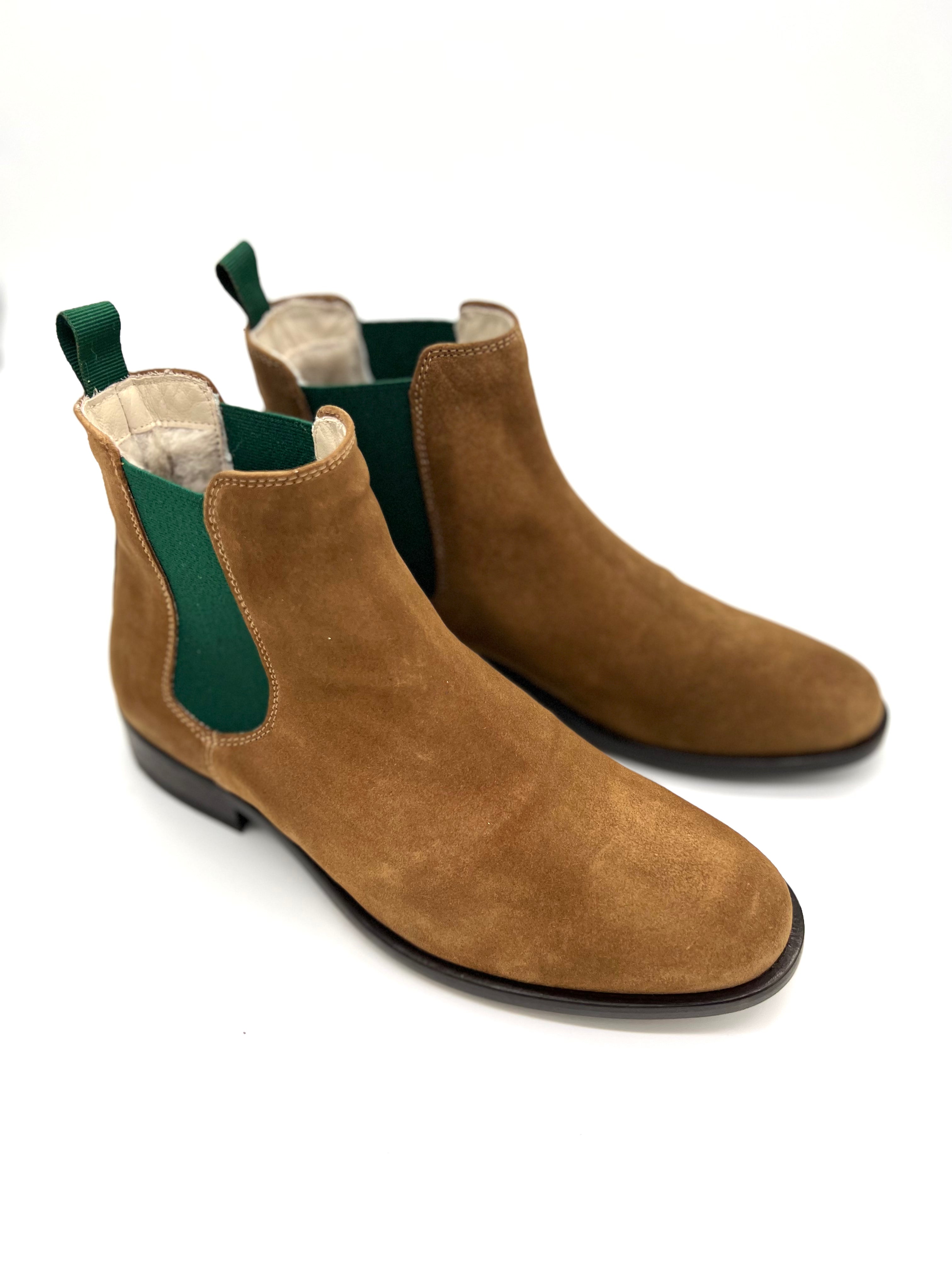 Brown lined with lambskin